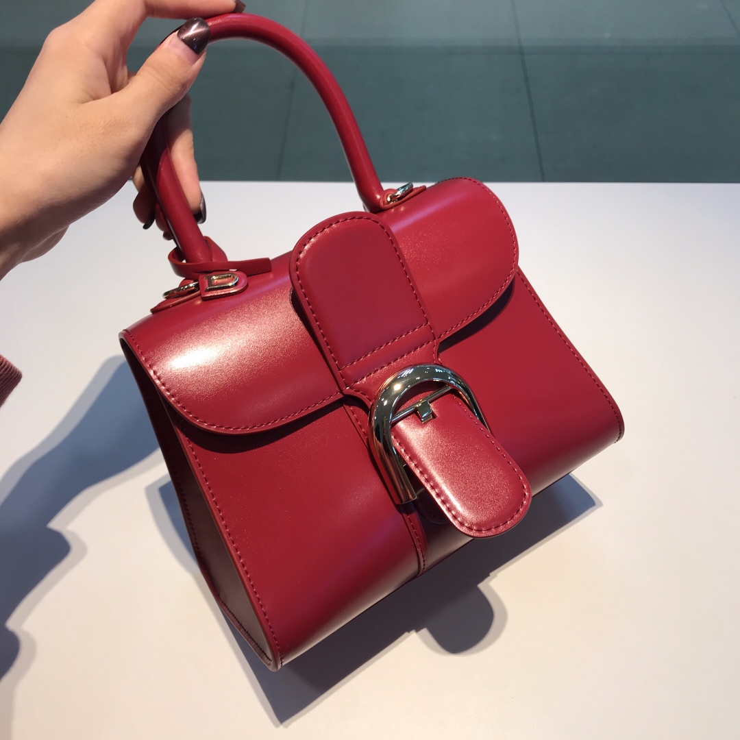 Brillant leather handbag Delvaux Red in Leather -