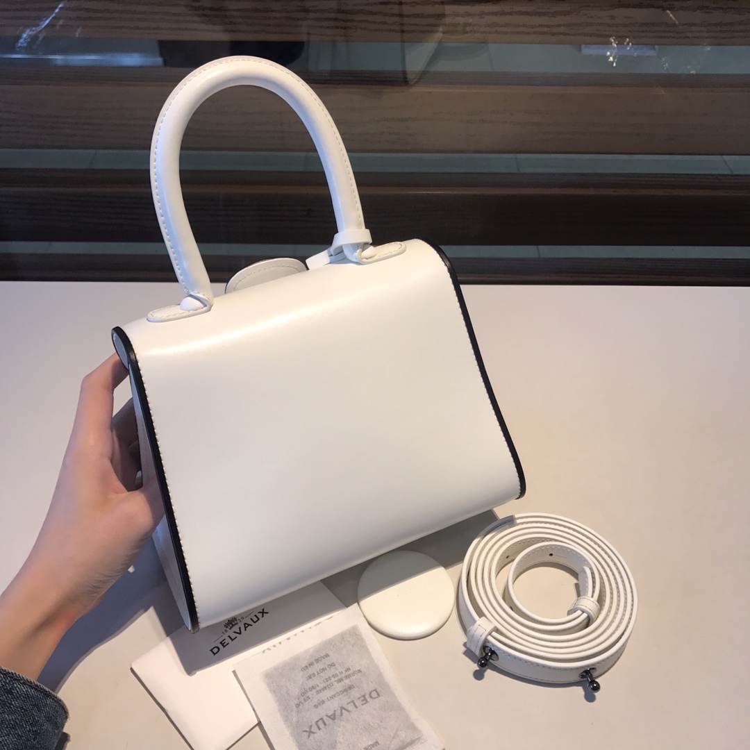 Brillant leather handbag Delvaux White in Leather - 43901705 Delvaux 02589