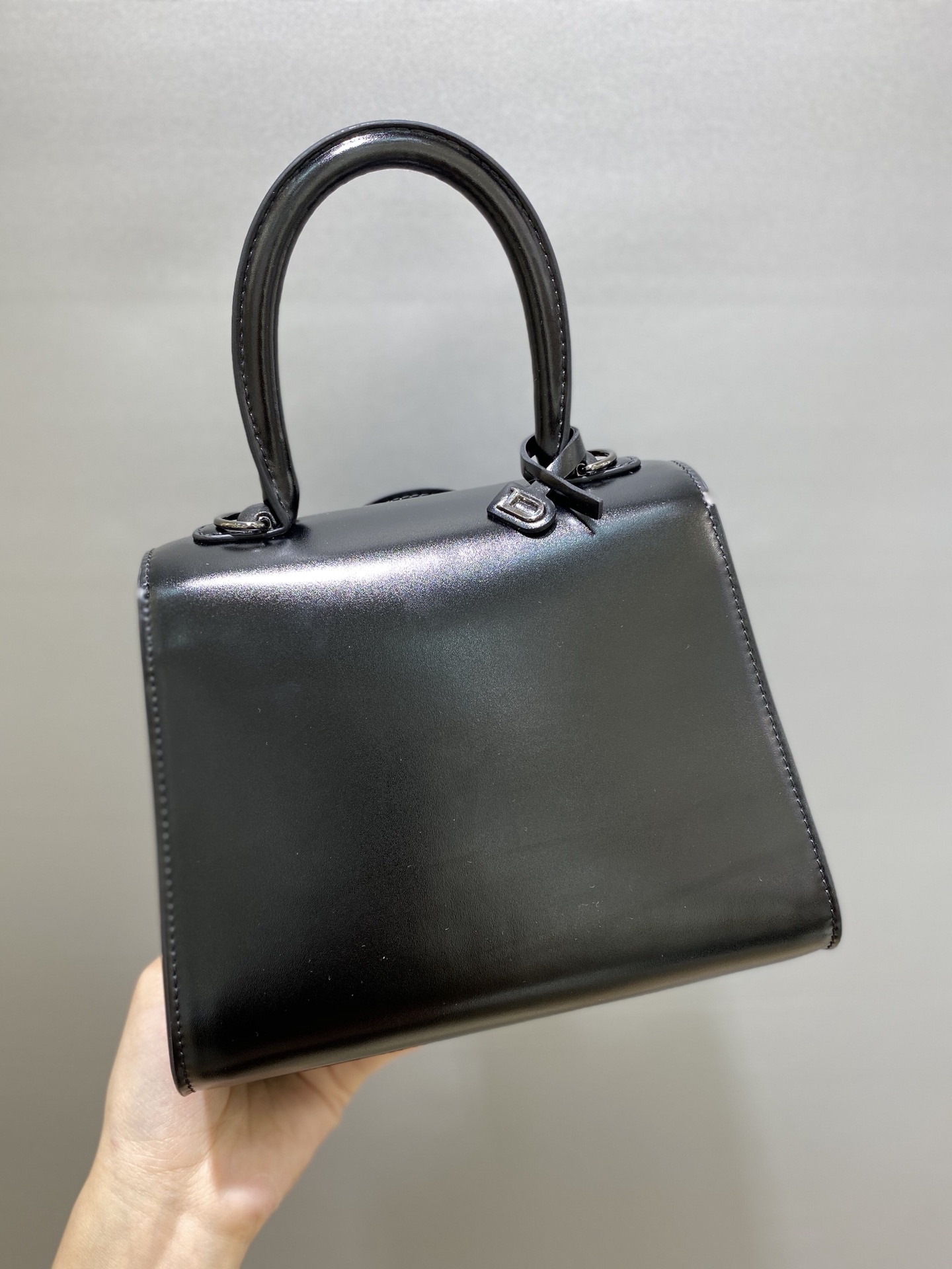 Brillant leather tote Delvaux Black in Leather