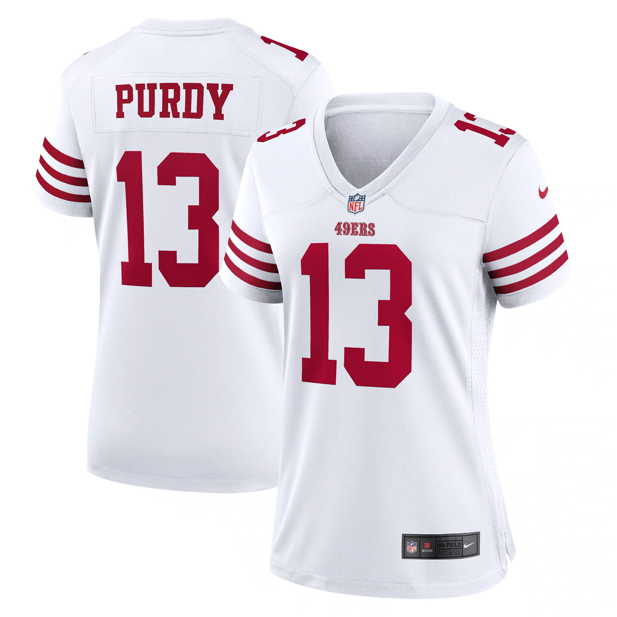 Brock Purdy San Francisco  Nike Women's Game Player Jersey - White