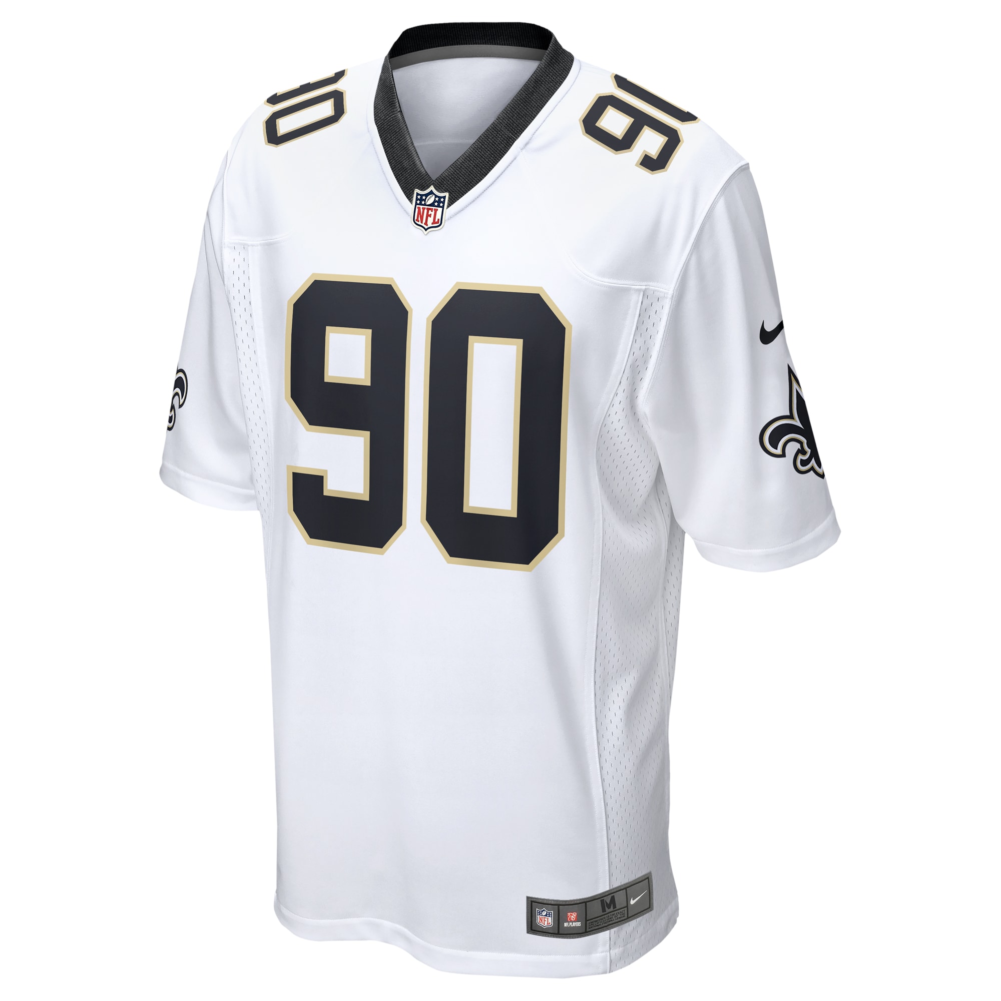 Bryan Bresee New Orleans Saints Nike  Game Jersey -  White