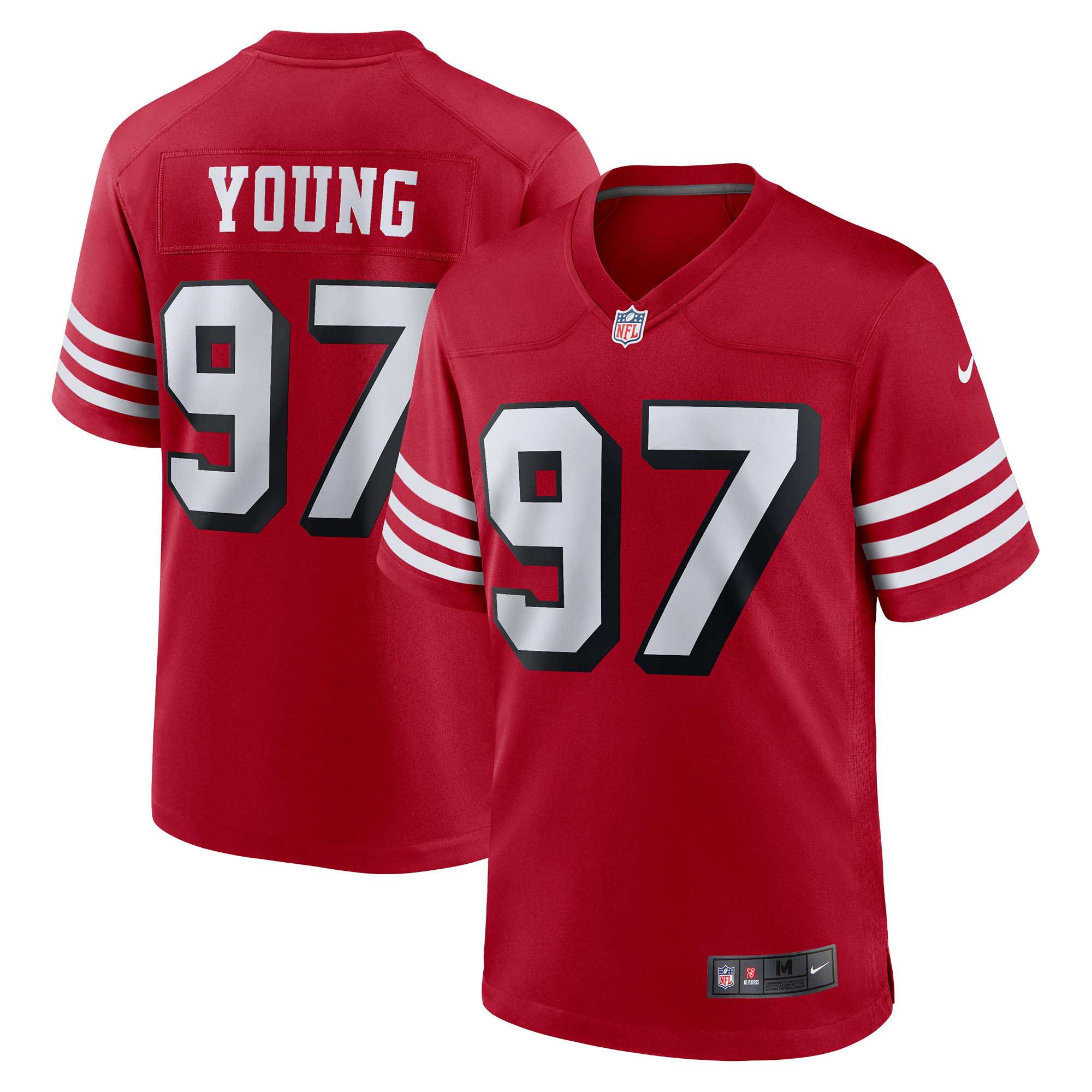 Bryant Young San Francisco  Nike Retired Alternate Game Jersey - Scarlet