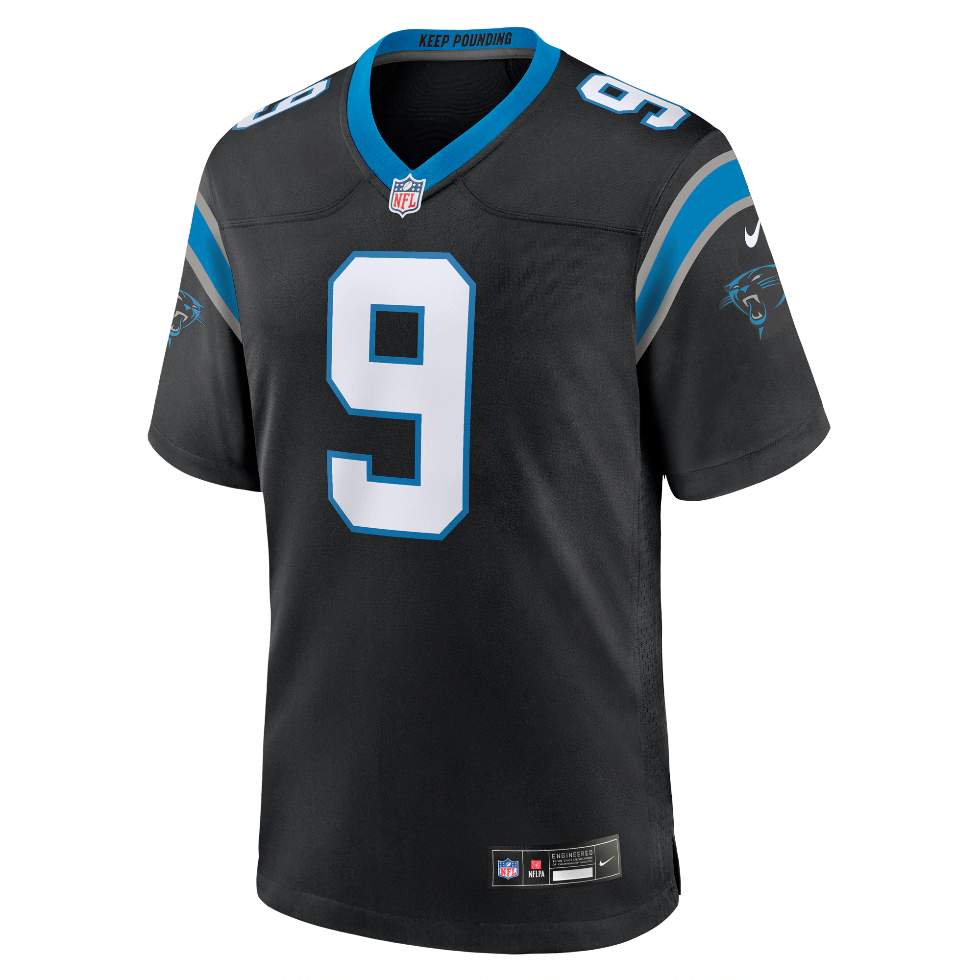 Bryce Young Carolina Panthers Nike Team Game Jersey – Black