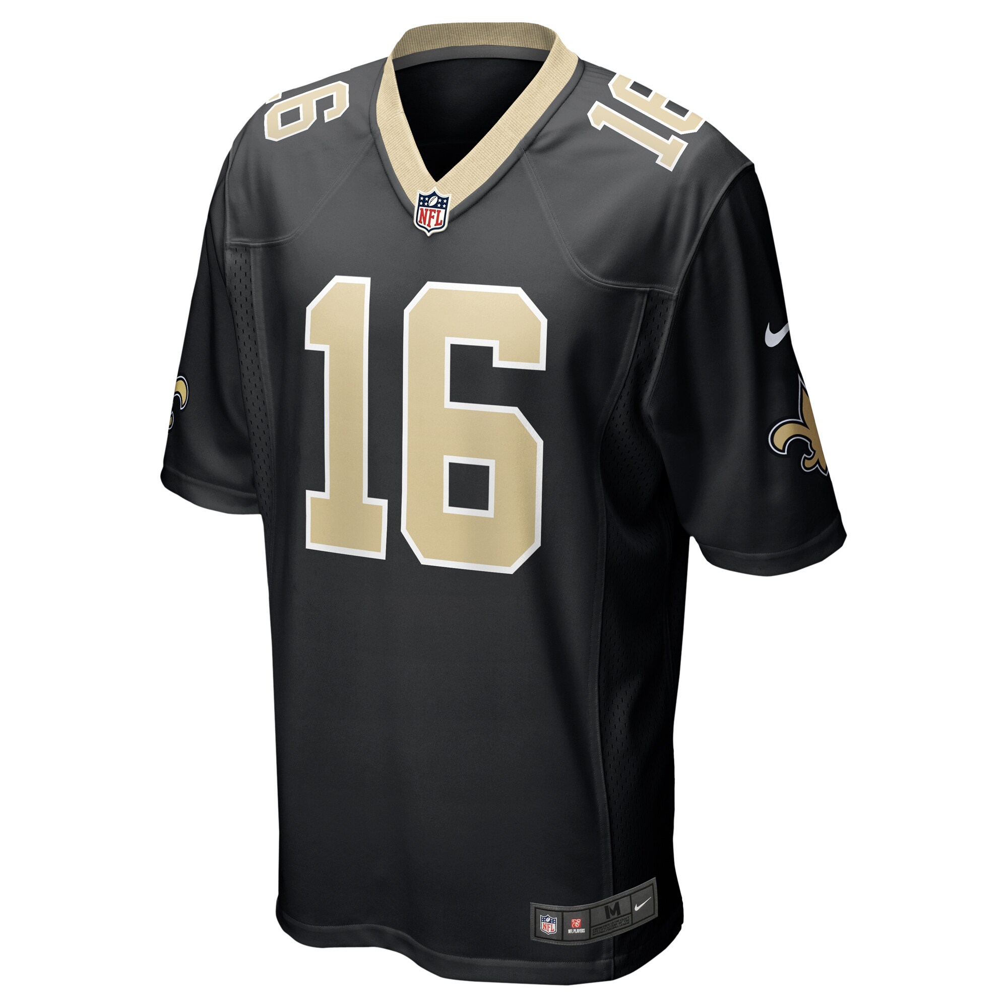 Bub Means New Orleans Saints Nike  Game Jersey -  Black