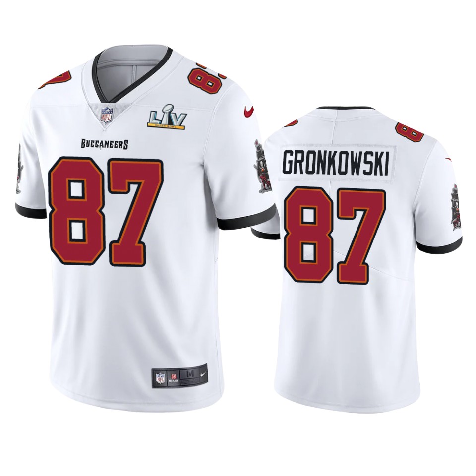 Gronkowski White Bucs Super Bowl Jersey