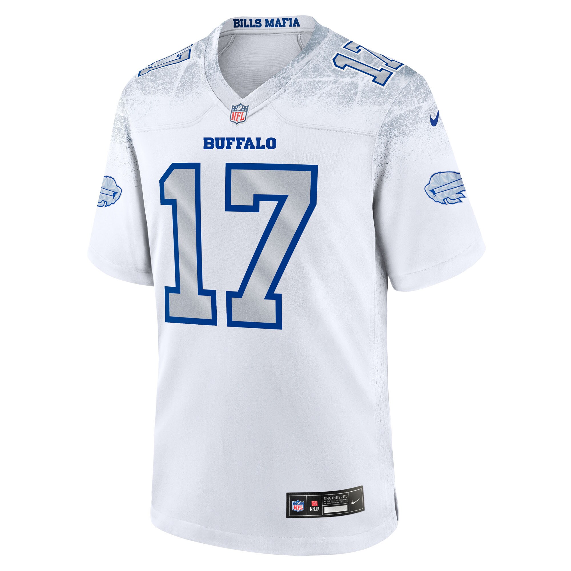 Buffalo Bills Nike Game Rivalry Jersey – White – Josh Allen – Mens