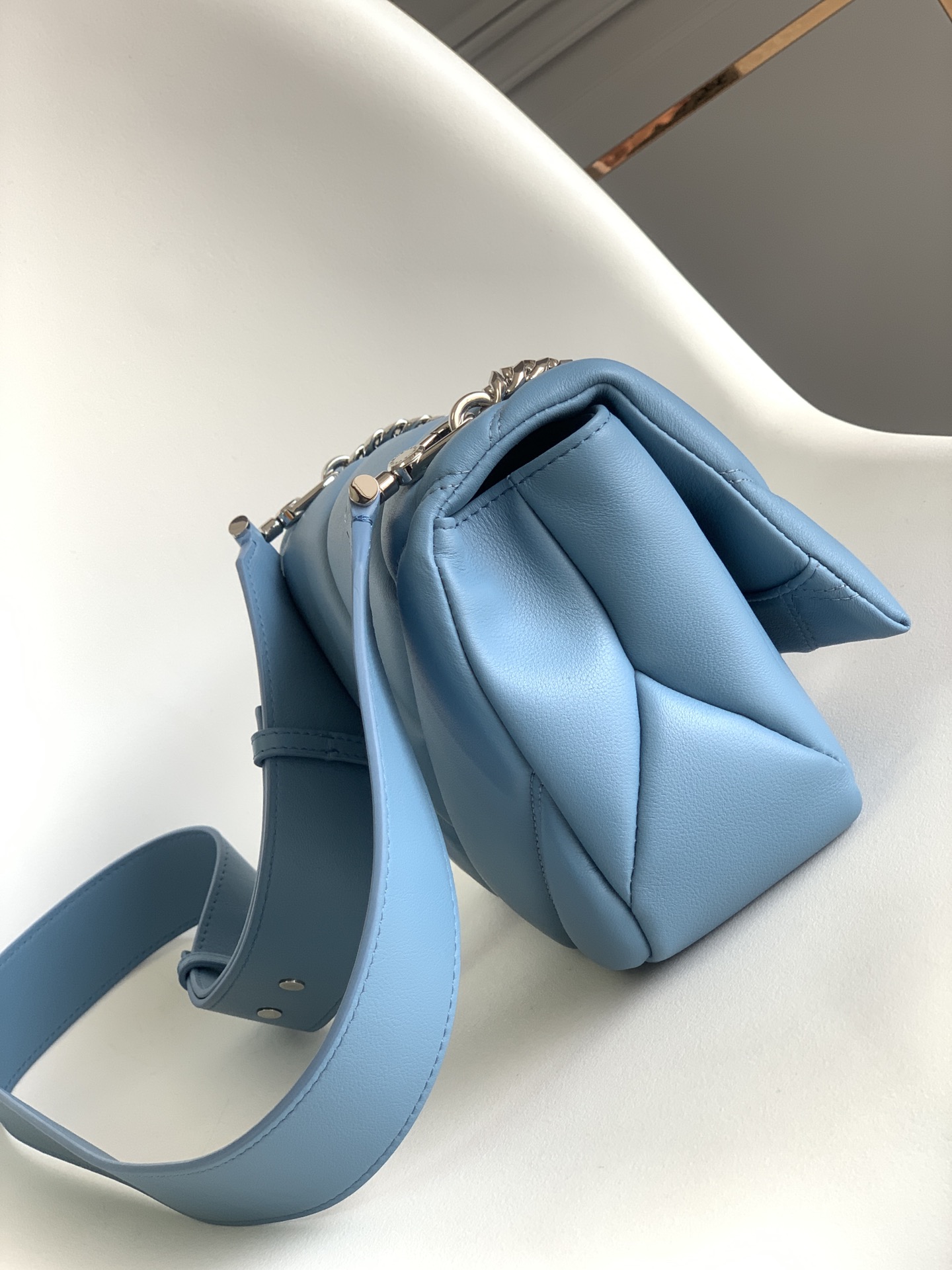 bULGARI Calfskin Matelasse Mini Serpenti Cabochon ...