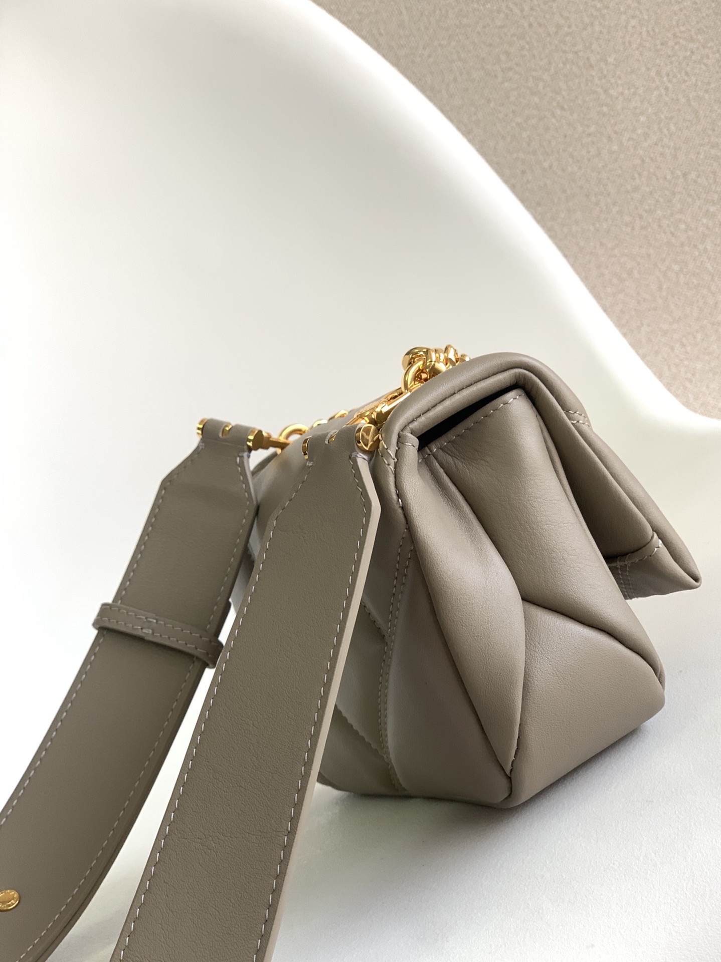 BULGARI Calfskin Matelasse Mini Serpenti Cabochon