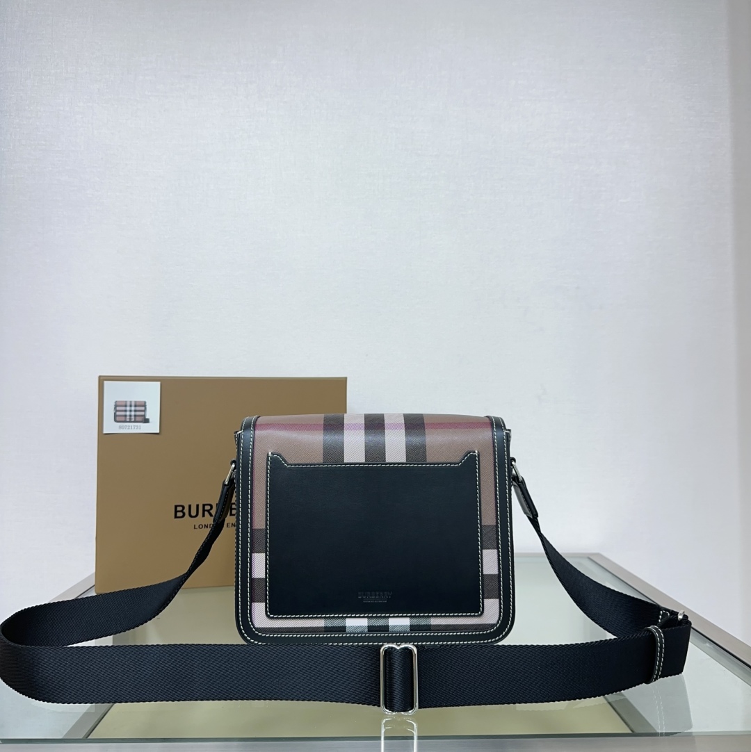 Burberry Alfred Check Small Messenger Bag