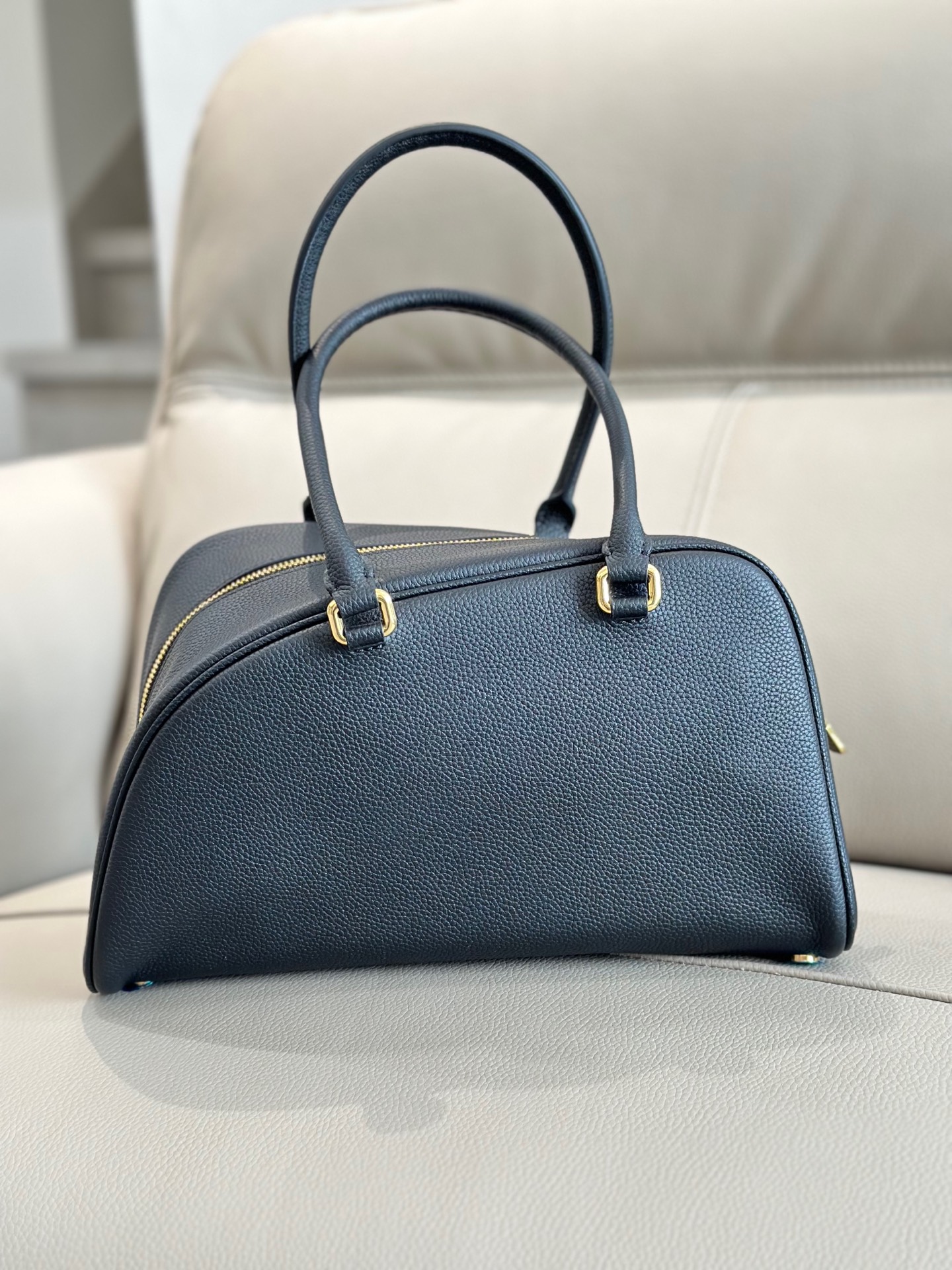 Burberry Black Small Shield Twin Bowling Bag Burberry