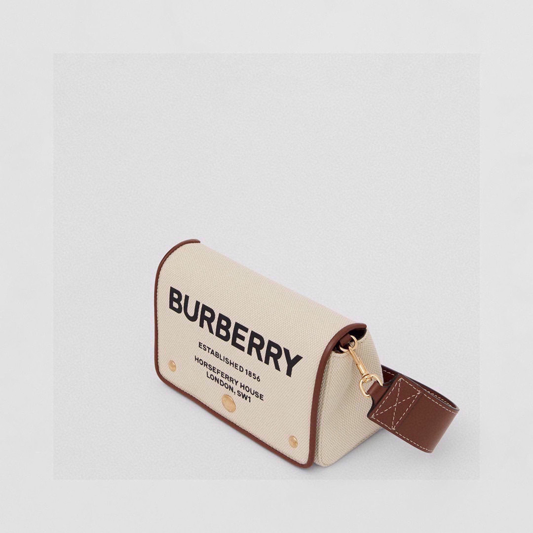 BURBERRY Cotton Canvas Horseferry Print Small Burberry 00899