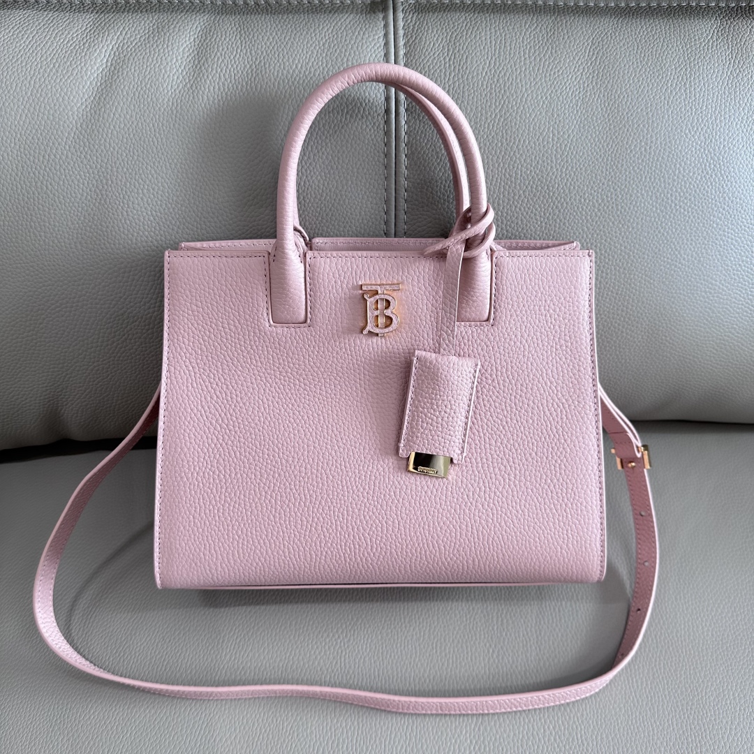 Burberry Dusky Pink Leather Mini Frances Tote