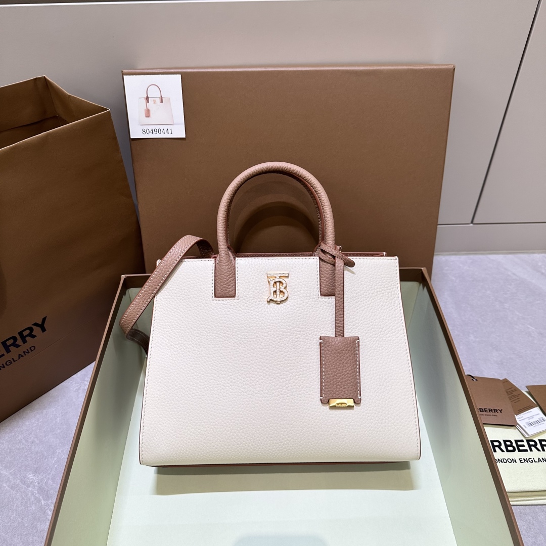Burberry Frances calf-leather Tote Bag | Neutrals