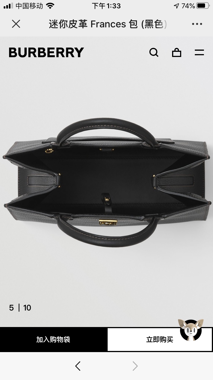 Burberry Frances logo-plaque Tote Bag | Black