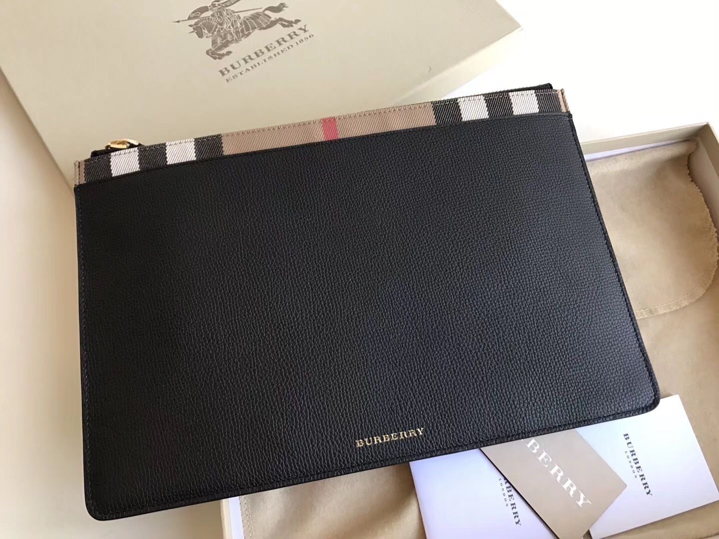 Burberry House Check Clutch Bag | ModeSens Burberry 02699