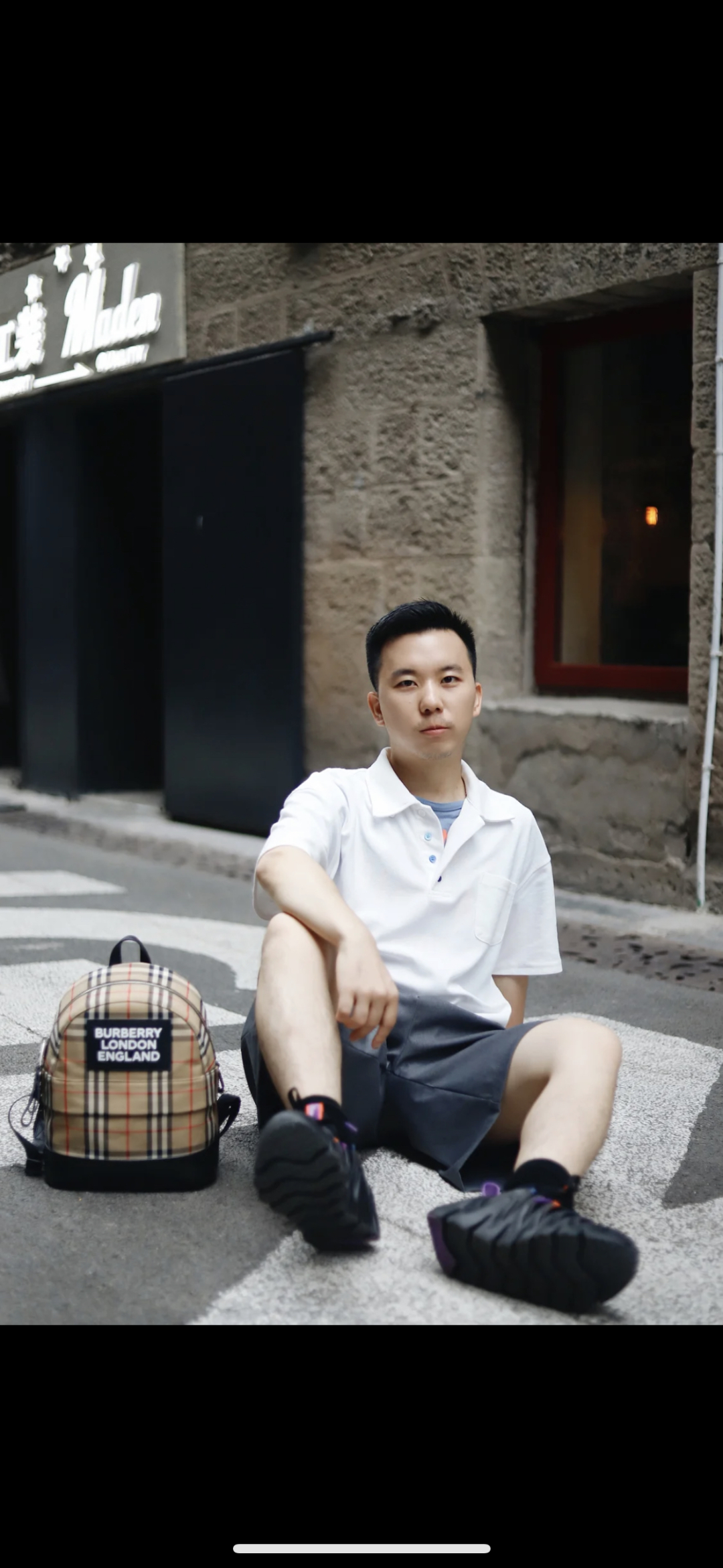 Burberry Kids' Vintage Check Leather-trimmed Canvas