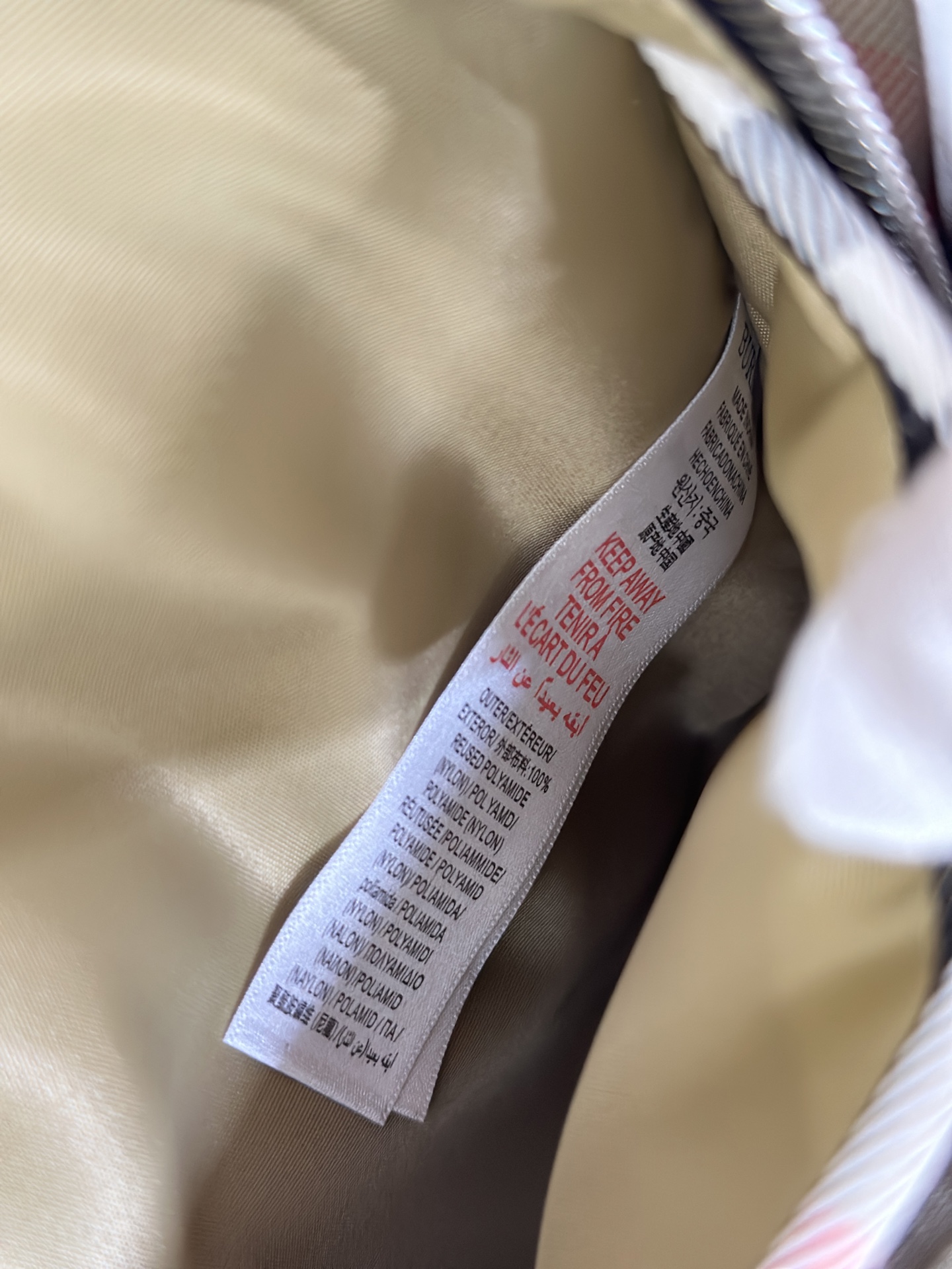 Burberry Kids Vintage-pattern Backpack | Neutrals | BURBERRY  02699