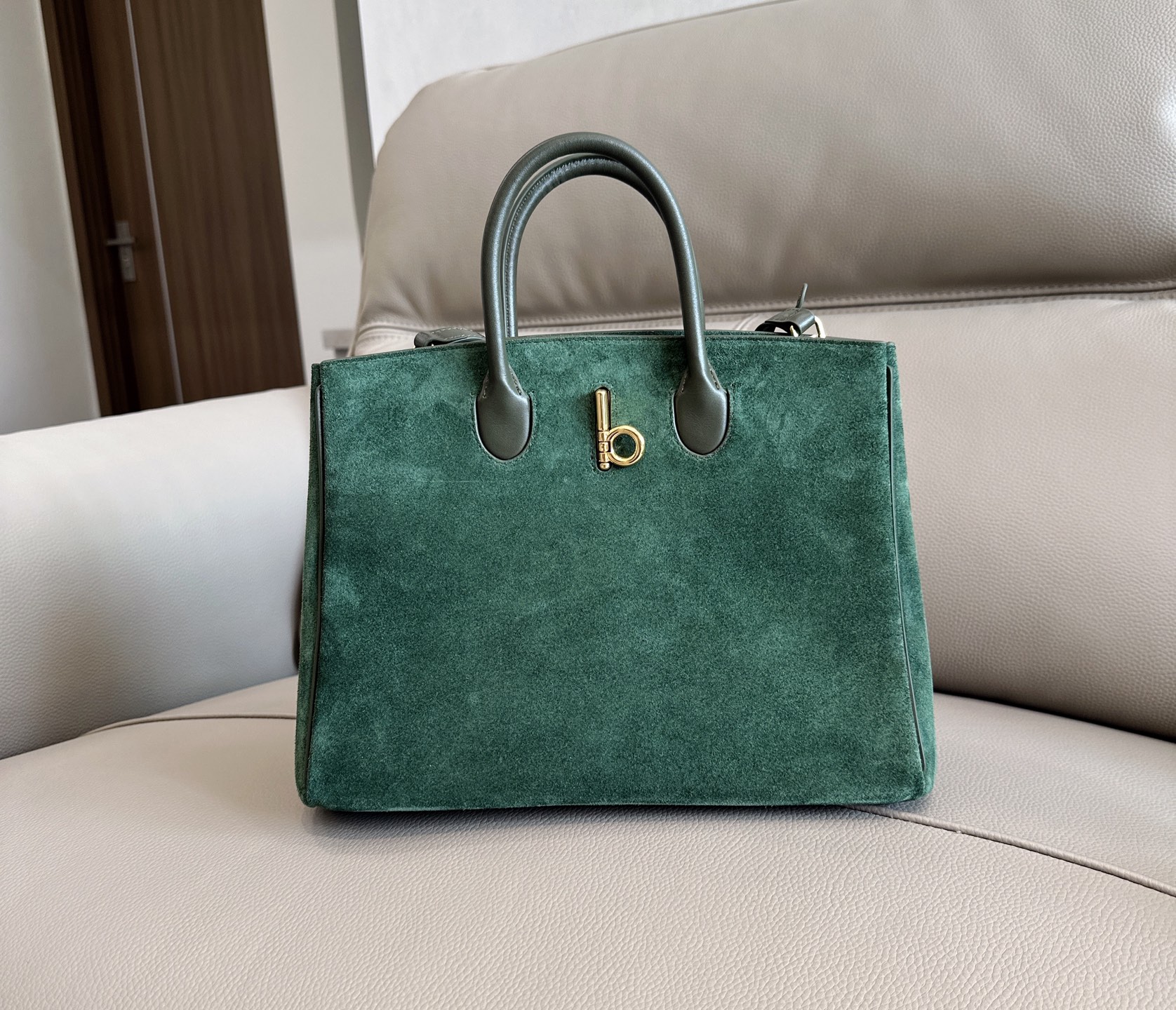 Burberry Large Rocking Horse Tote Bag | Green BURBERRY  04689