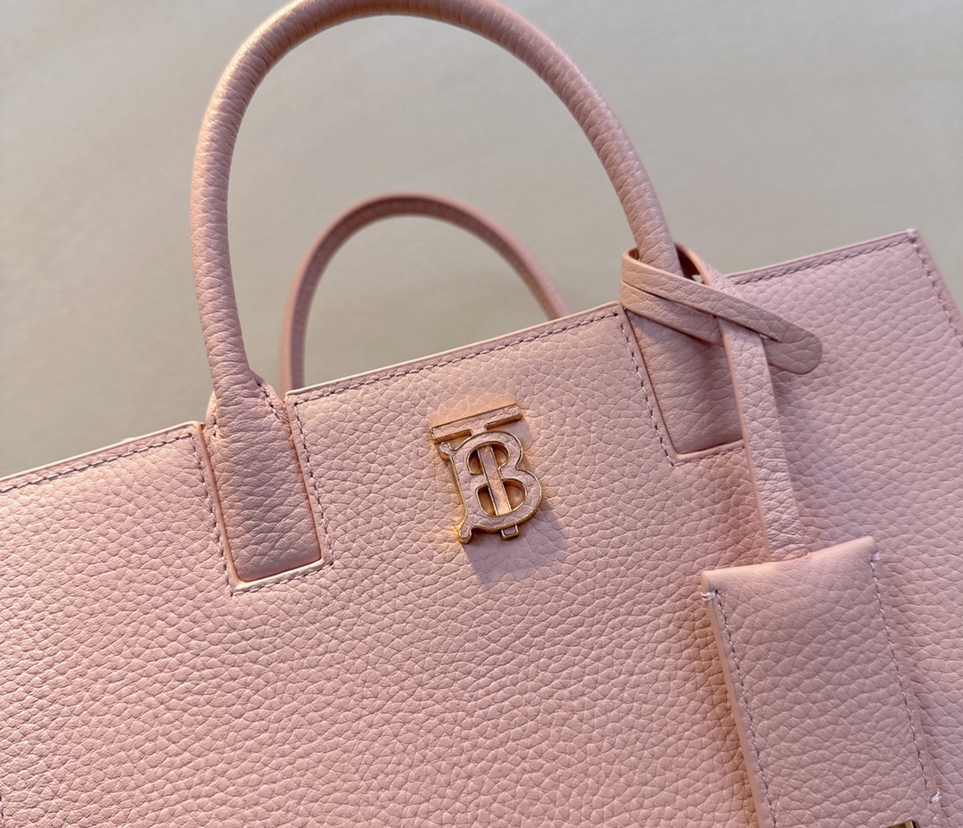 Burberry Leather Frances Tote - Pink Totes, Handbags -
