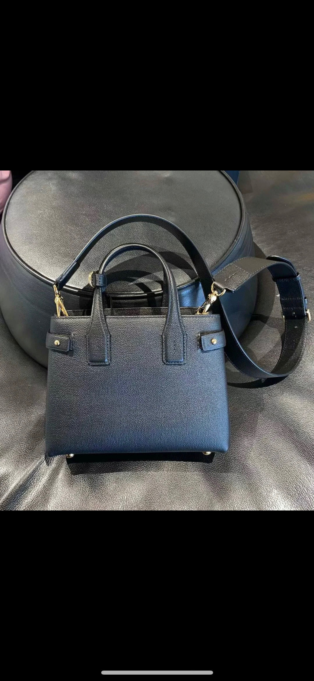 Burberry Logo Leather Top Handle Bag on SALE BURBERRY  04099