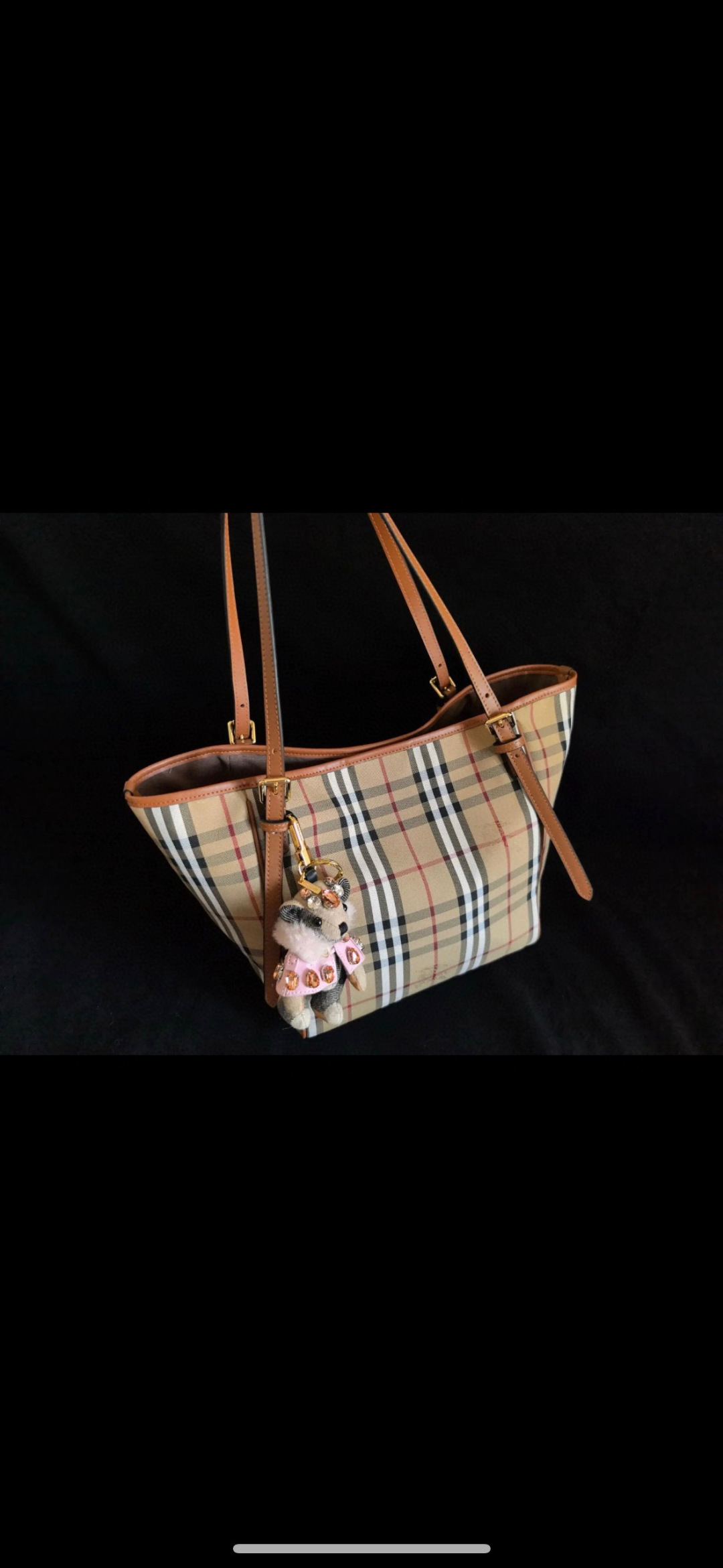 Burberry London Small Check Cotton Tote 'Briar