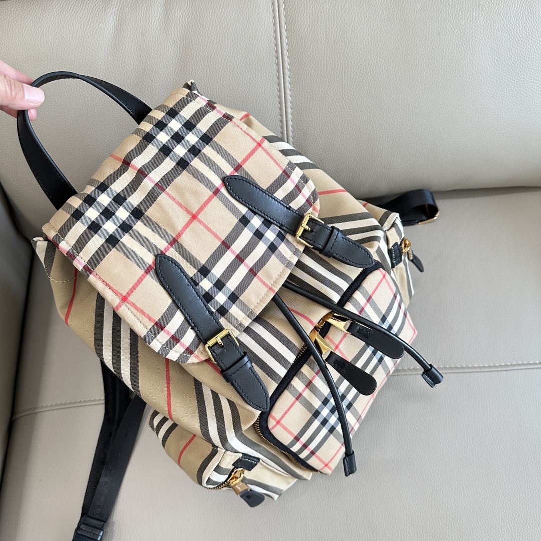 Burberry London Vintage Check Beige Rucksack Backpack