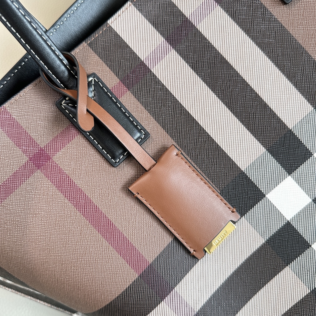 Burberry Medium Check Tote Bag | Brown