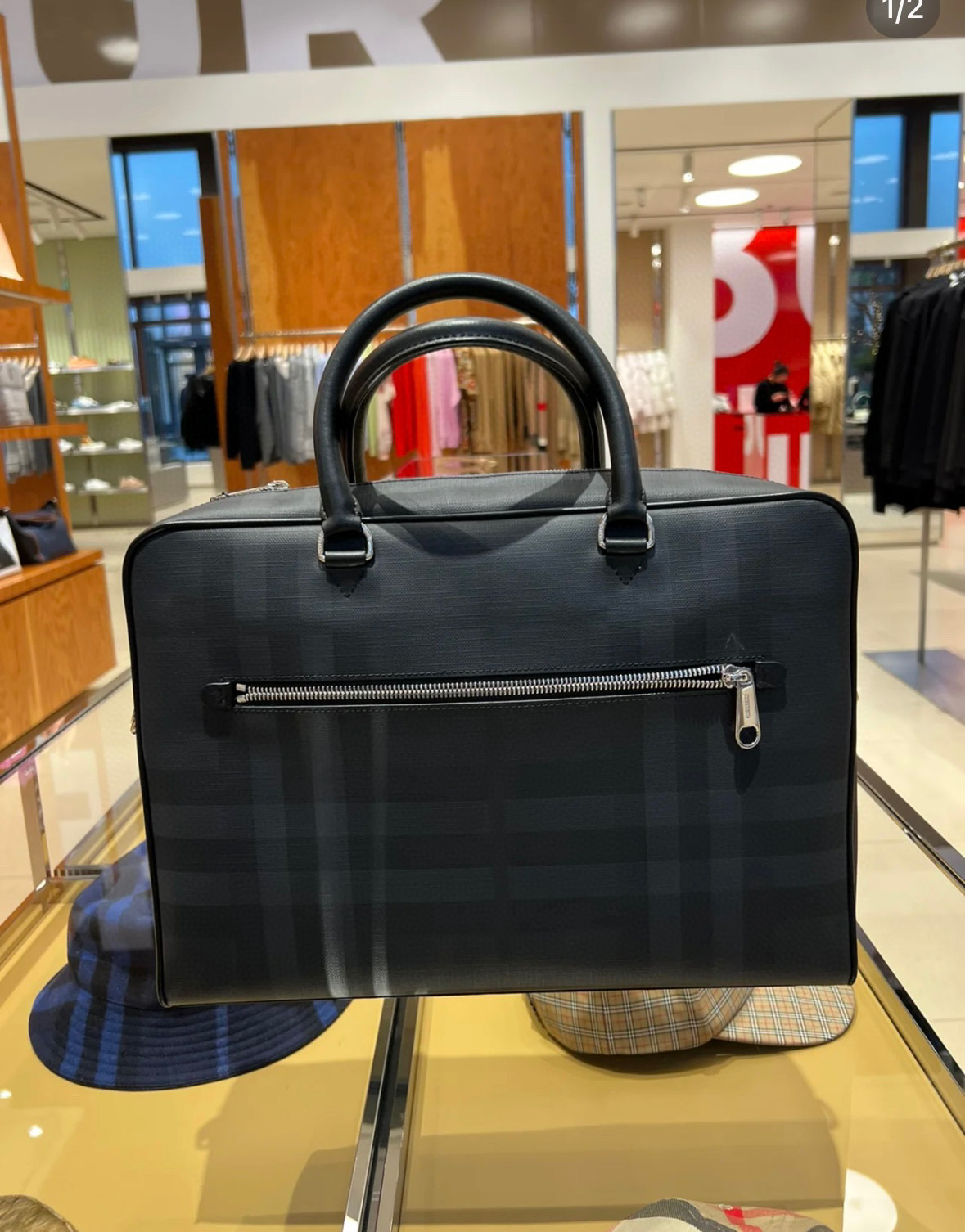 Burberry Men's Ainsworth London Check Briefcase -.