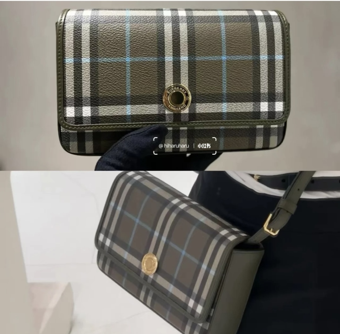 Burberry Mini Check Bowling Bag
