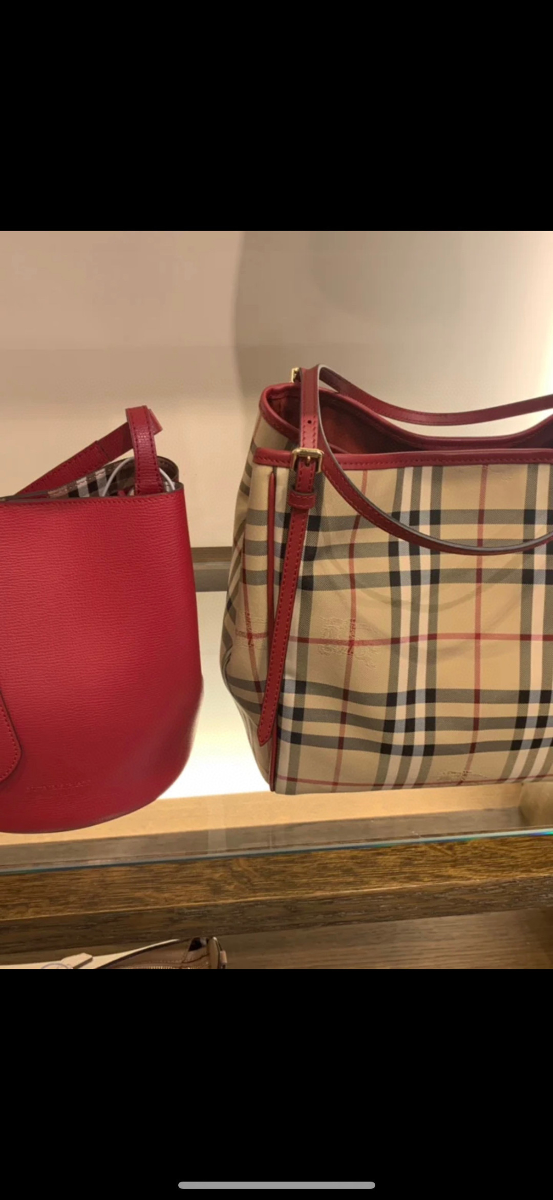 Burberry Nova Check Beige Canvas Shoulder Bag