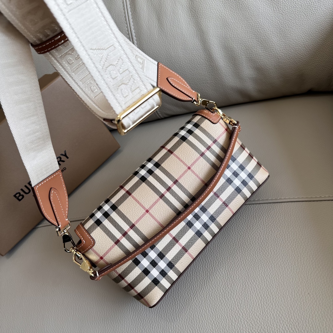 Burberry Nova Check Shoulder Bag on SALE
