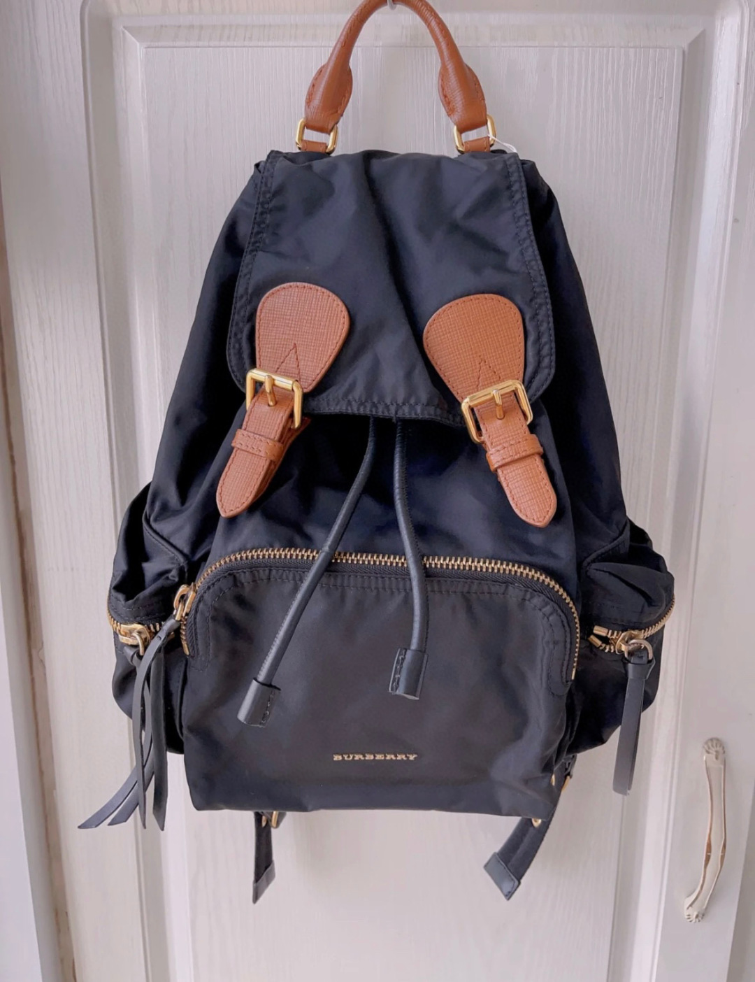 Burberry Nylon Backpack - White Backpacks, Handbags - BUR503996