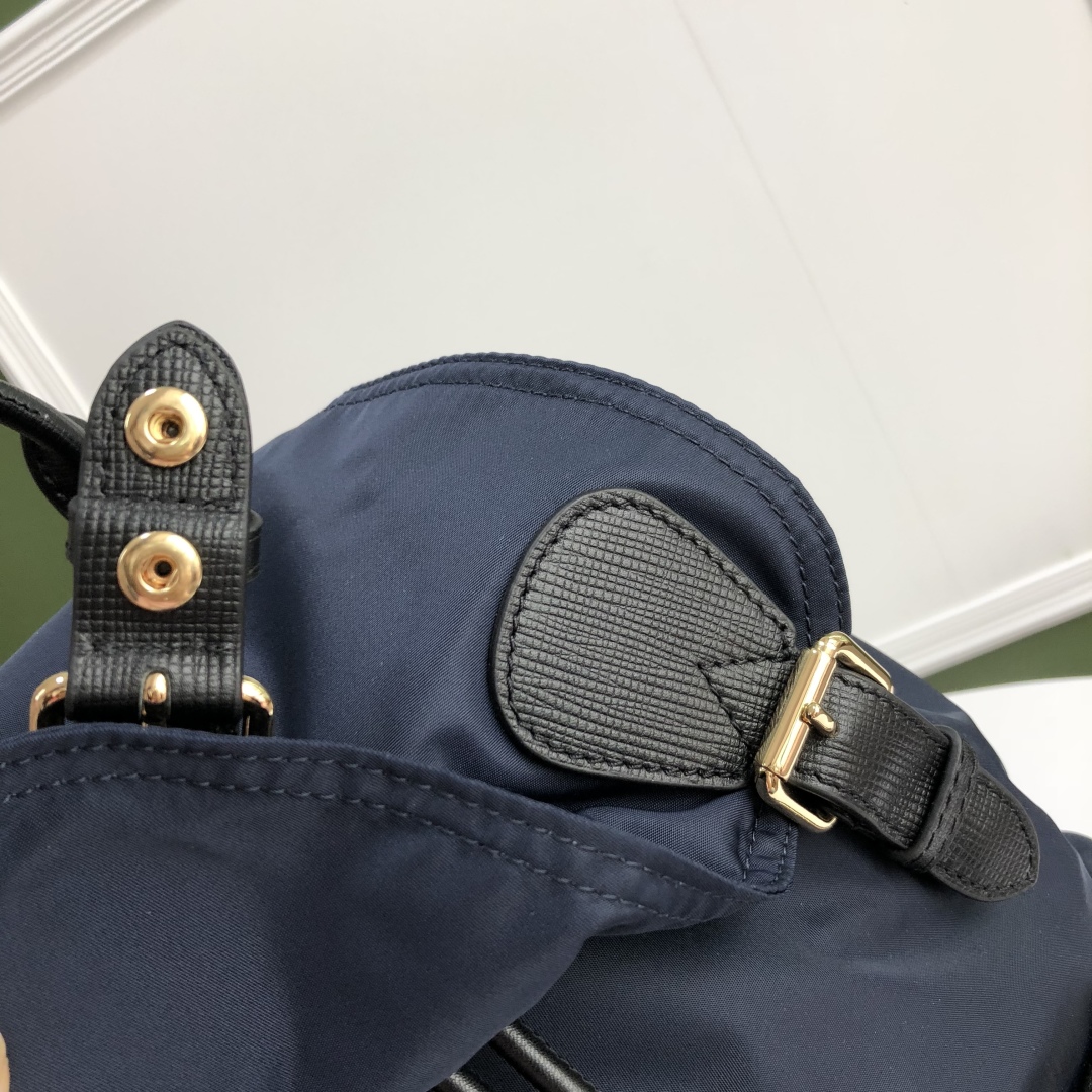 BURBERRY Nylon Medium Rucksack Backpack Ink Blue