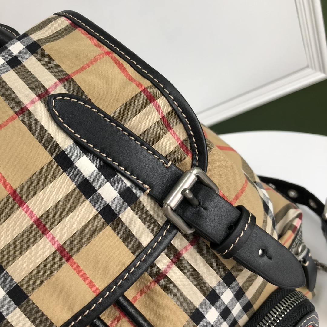 BURBERRY Nylon Vintage Check Medium Rucksack Backpack