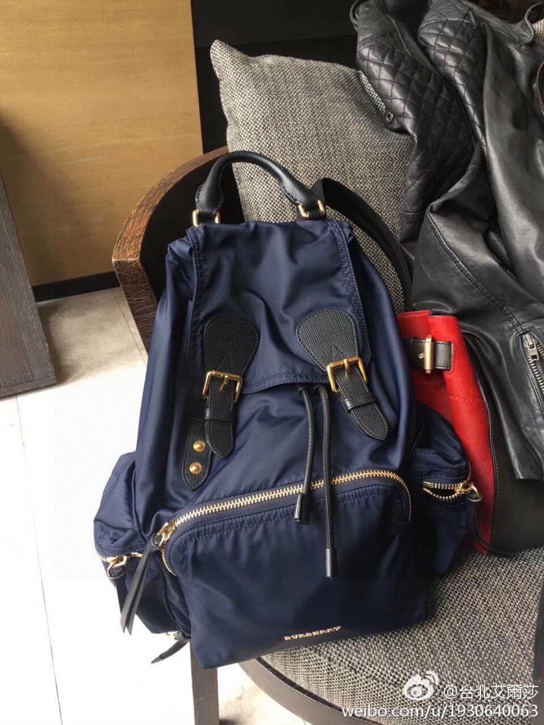 Burberry Pre-Owned 2000s logo-lettering Backpack | Blue |