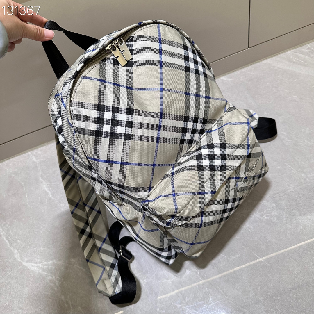 Burberry Shield Backpack Checkered Linchen Polyamide New | eBay Burberry  014010