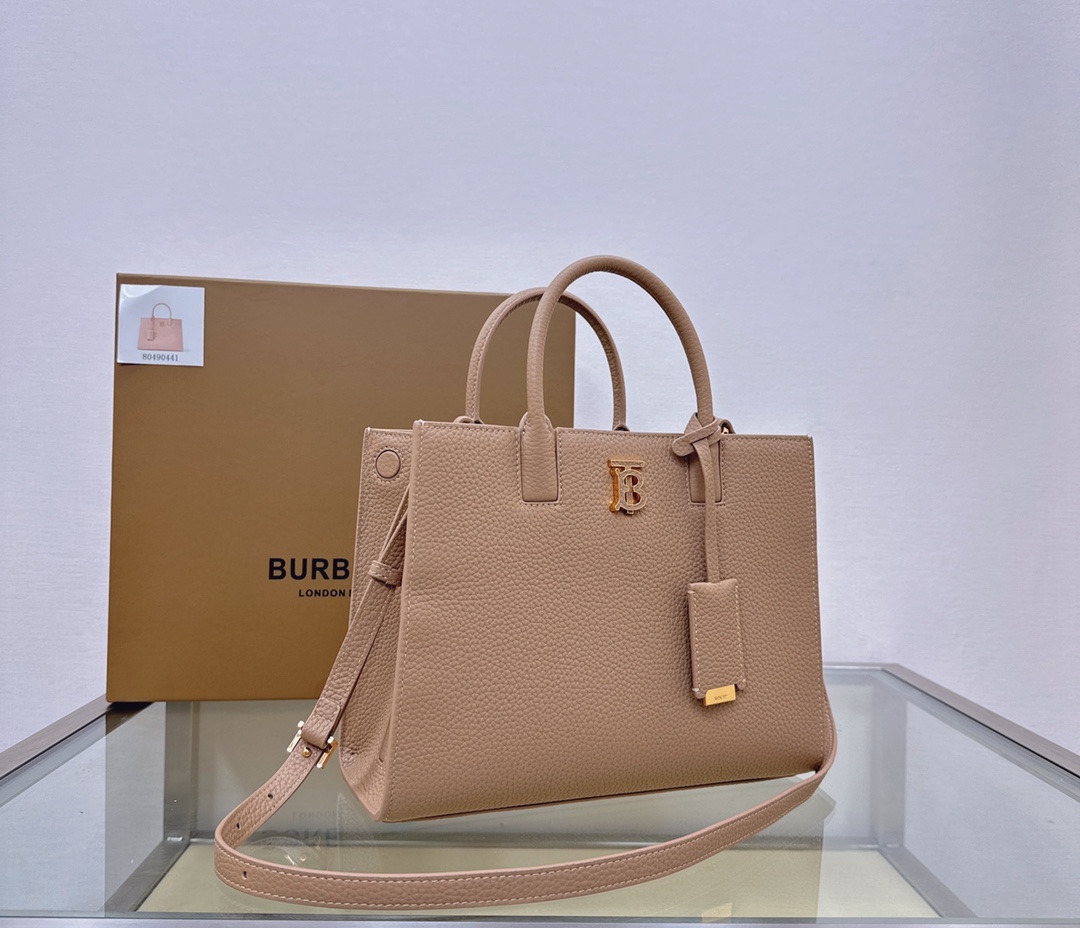 Burberry Small Frances Tote Bag In Nude |