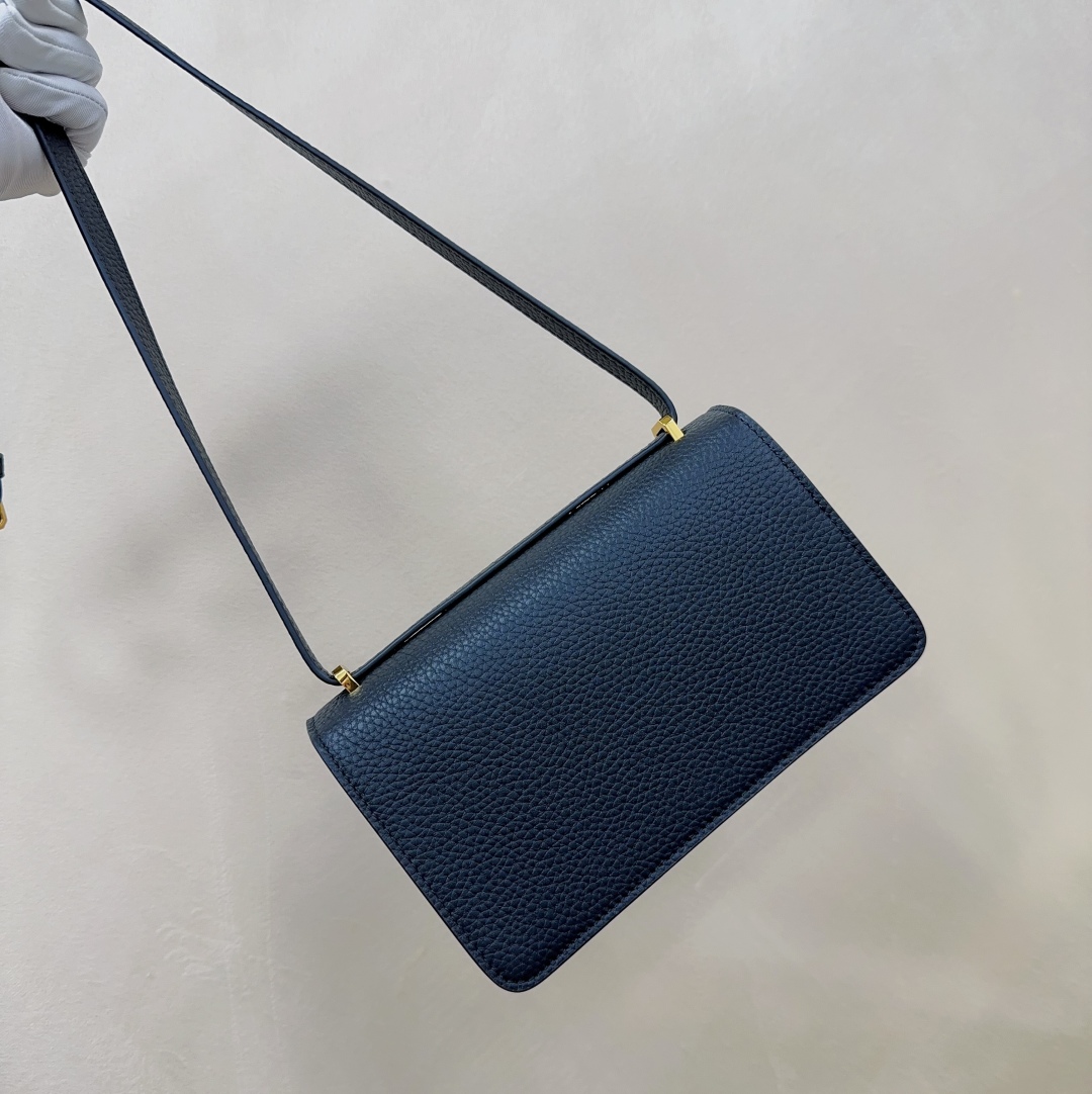 Burberry TB Grainy Leather Mini Bag | Blue Burberry  00359