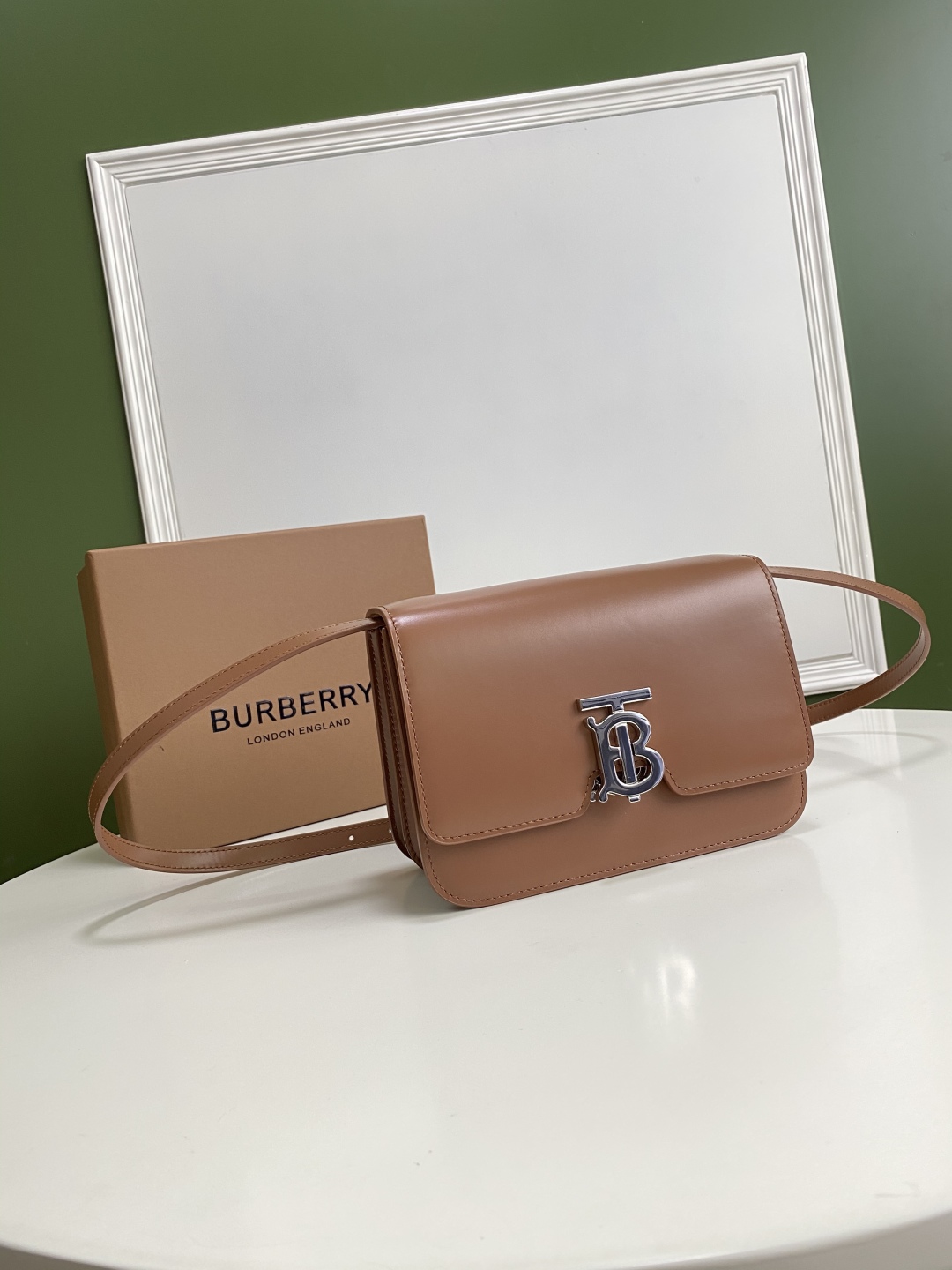 Burberry TB Monogram Belt Bag - Brown Waist Bags, Handbags