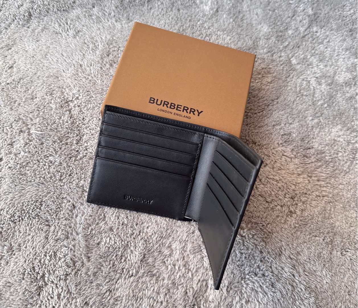 Burberry Vintage Check Plaid Polyester Bifold Wallet Archive