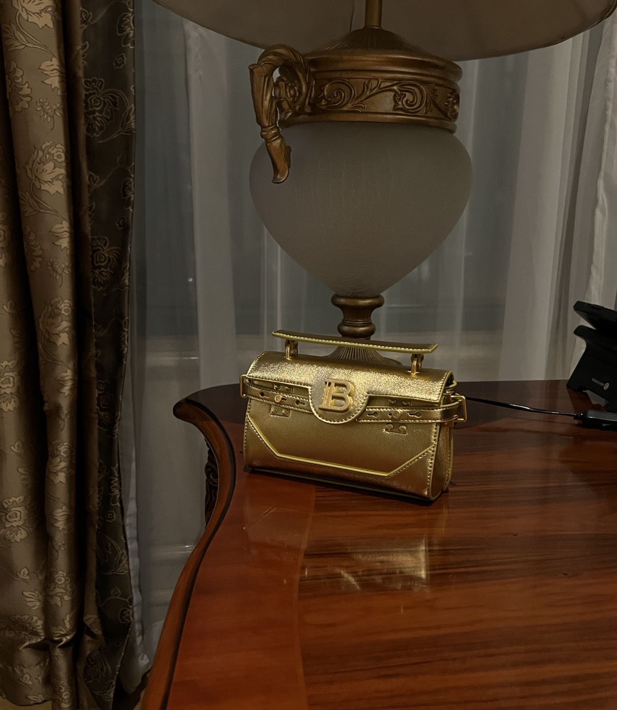 Golden Balmain Bag - Luxury Designer Handbag