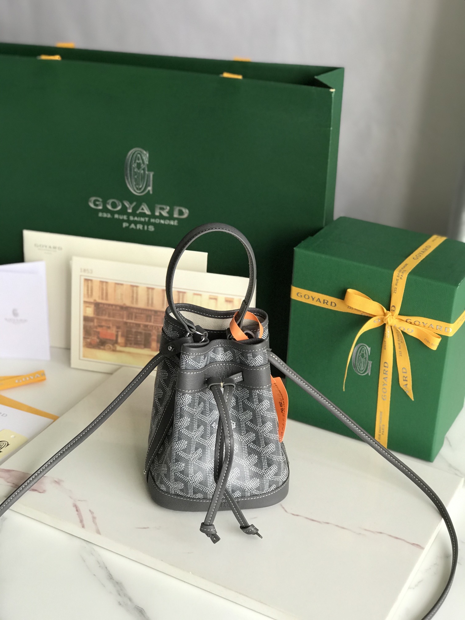 Buy Goyard Petit Flot Mini Bucket Bag Black