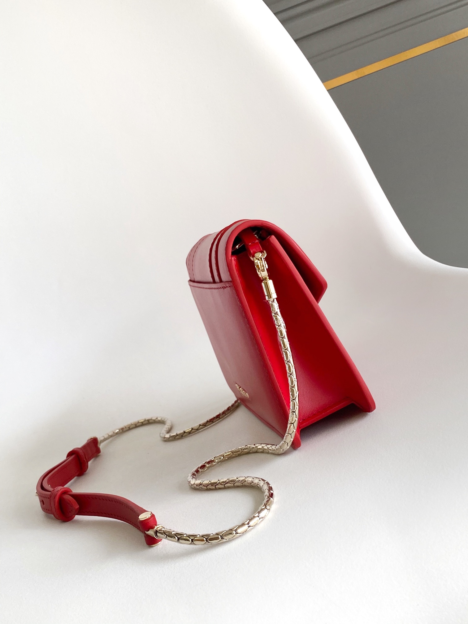 Bvlgari Leather Exterior Red Bags & Handbags for Women for sale | eBay