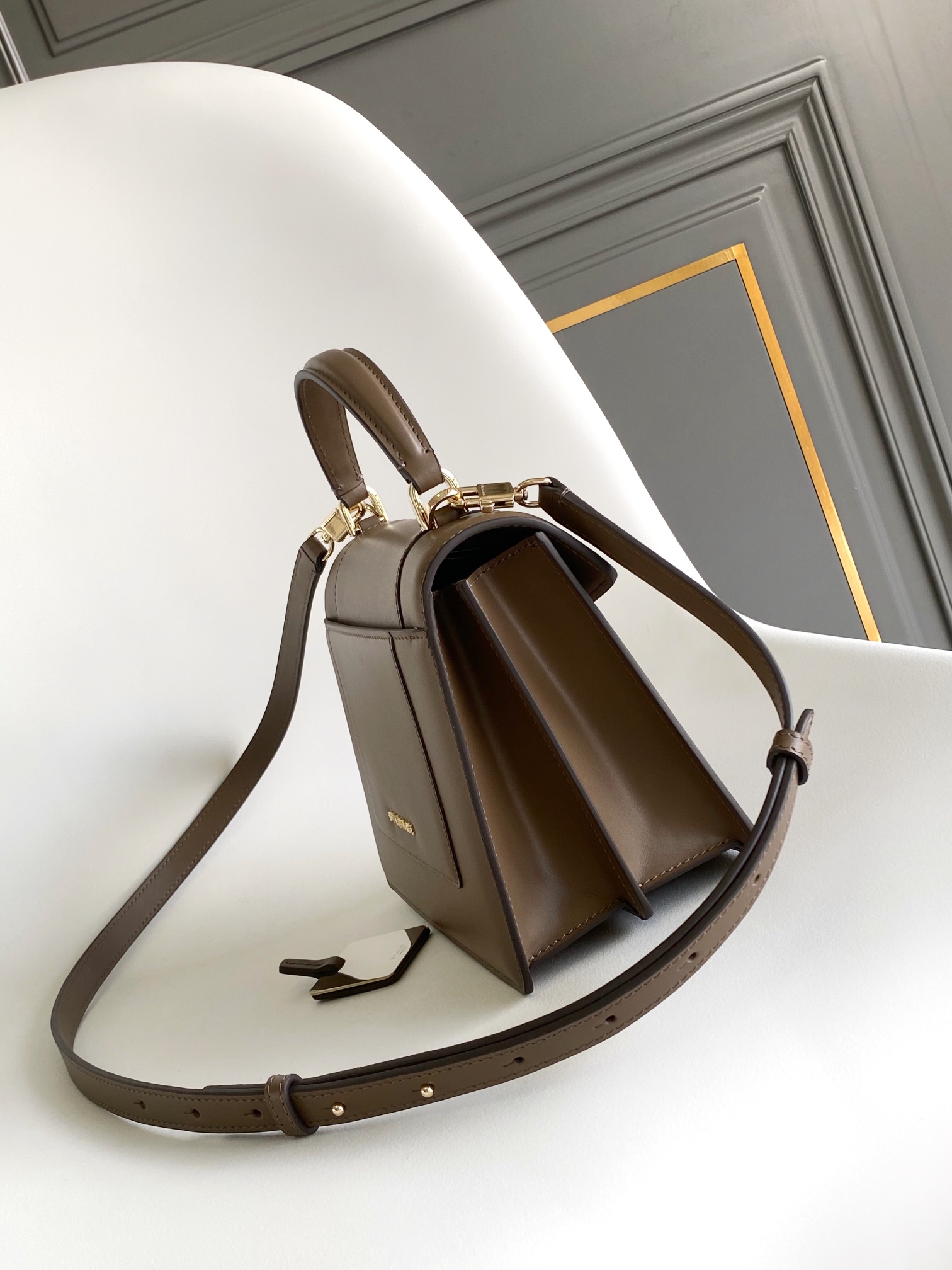 Bvlgari Medium Serpenti Forever Leather Top Handle B