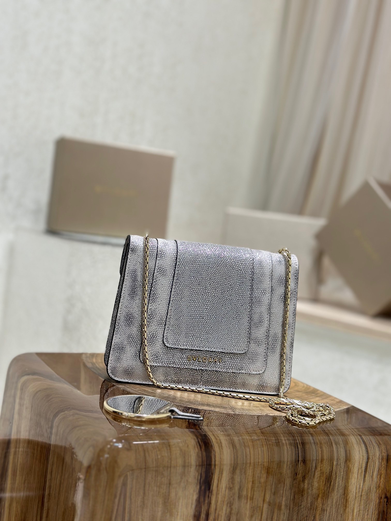 Bvlgari- Serpenti Forever small crossbody bag - Golden Money