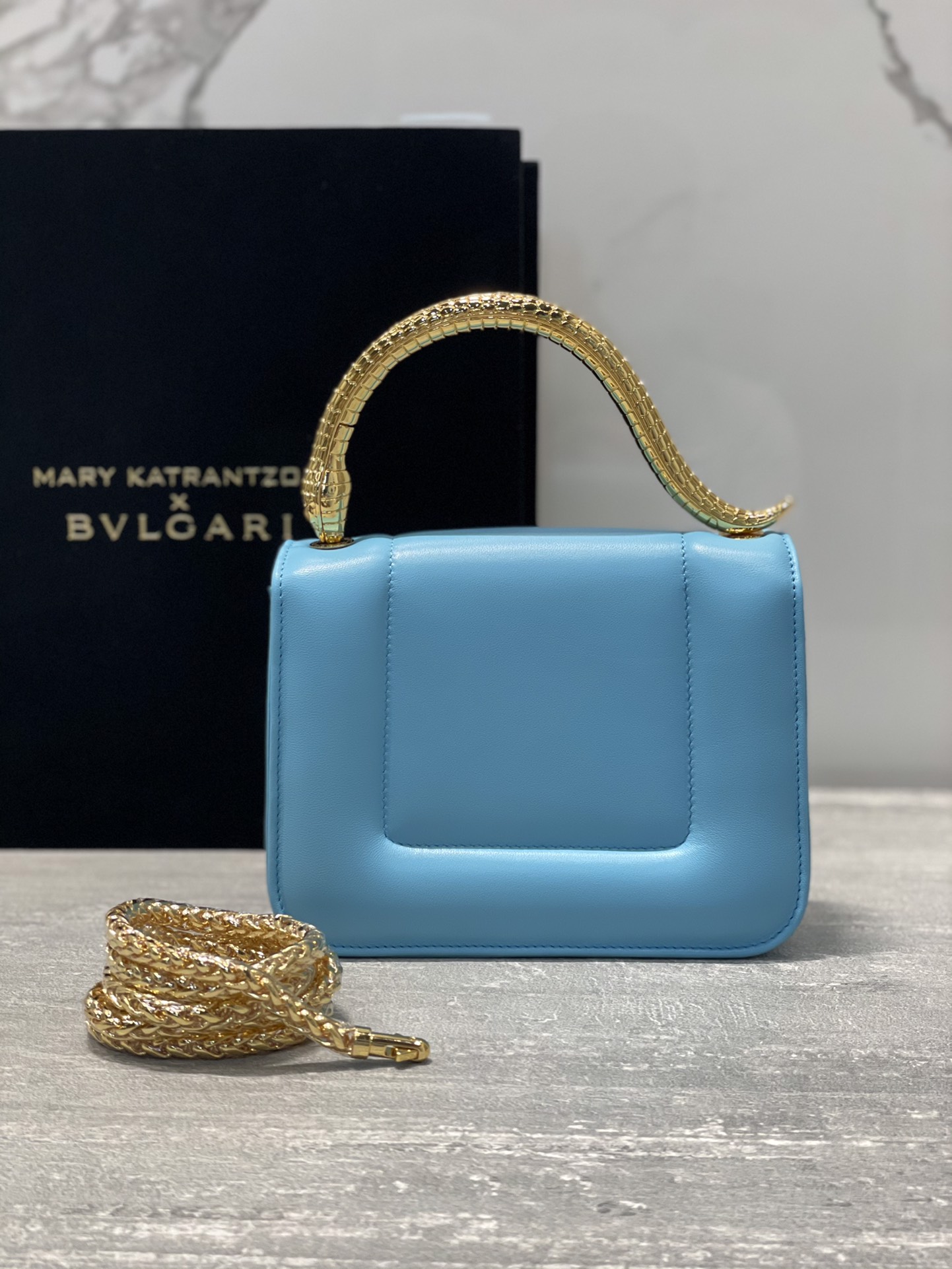 Bvlgari Women Mary Katrantzou X Bvlgari Top Handle-Blue