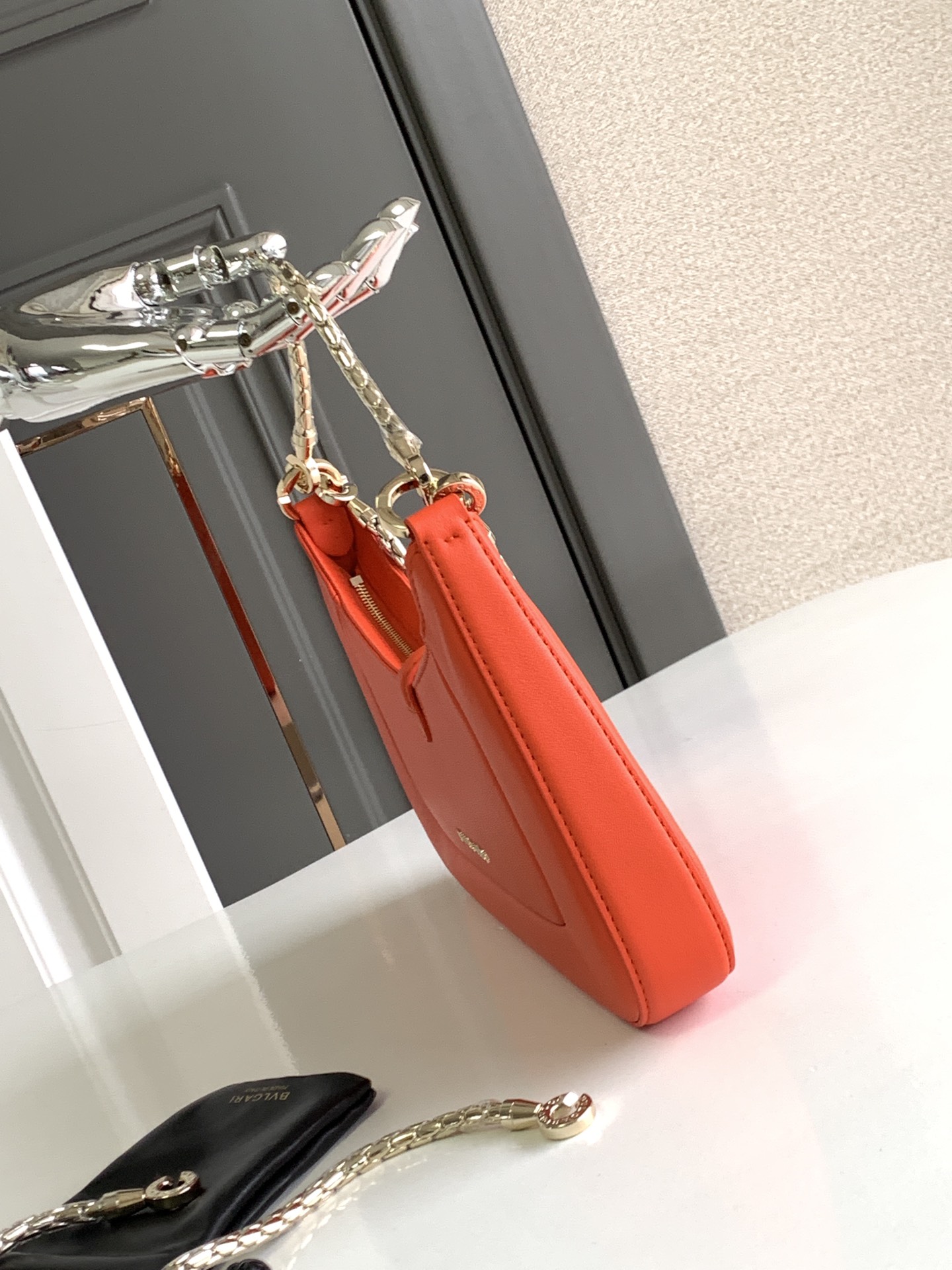 Bvlgari Women Serpenti Baia Small Shoulder Bag in Calf Bvlgari 0308