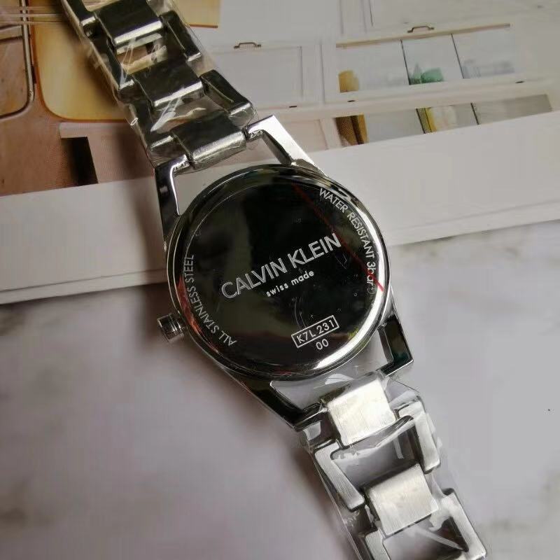 Calvin Klein Silver Ladies Watch - Calvin Klein Silver Dial Stainless - Image 2