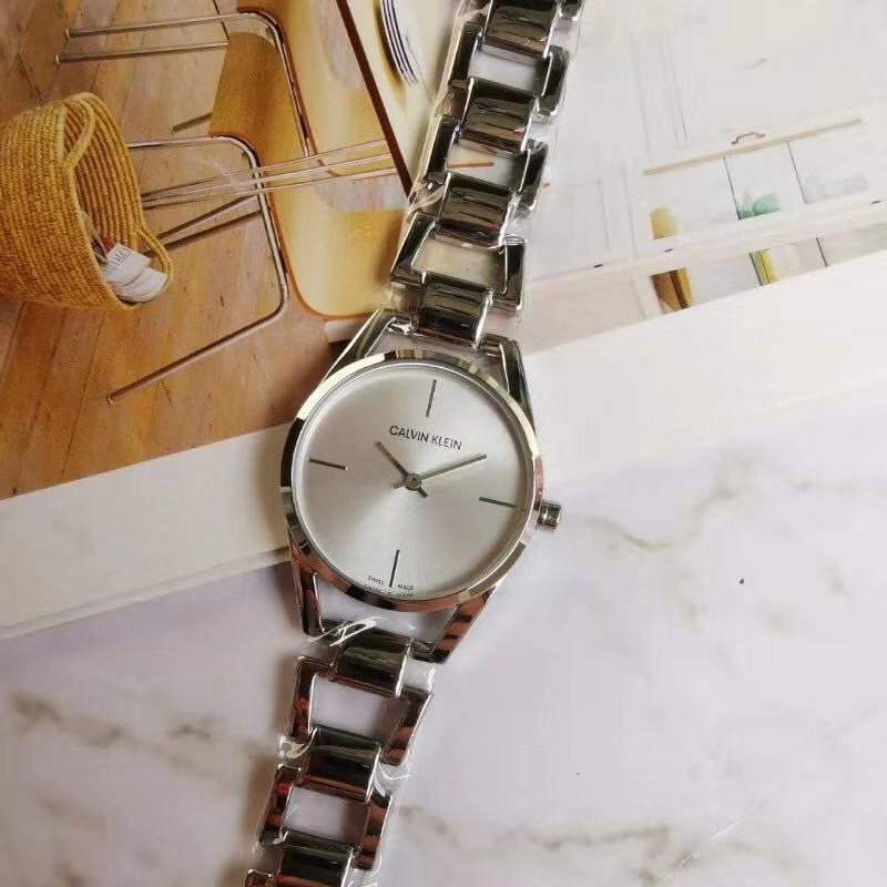 Calvin Klein Silver Ladies Watch - Calvin Klein Silver Dial Stainless - Image 5
