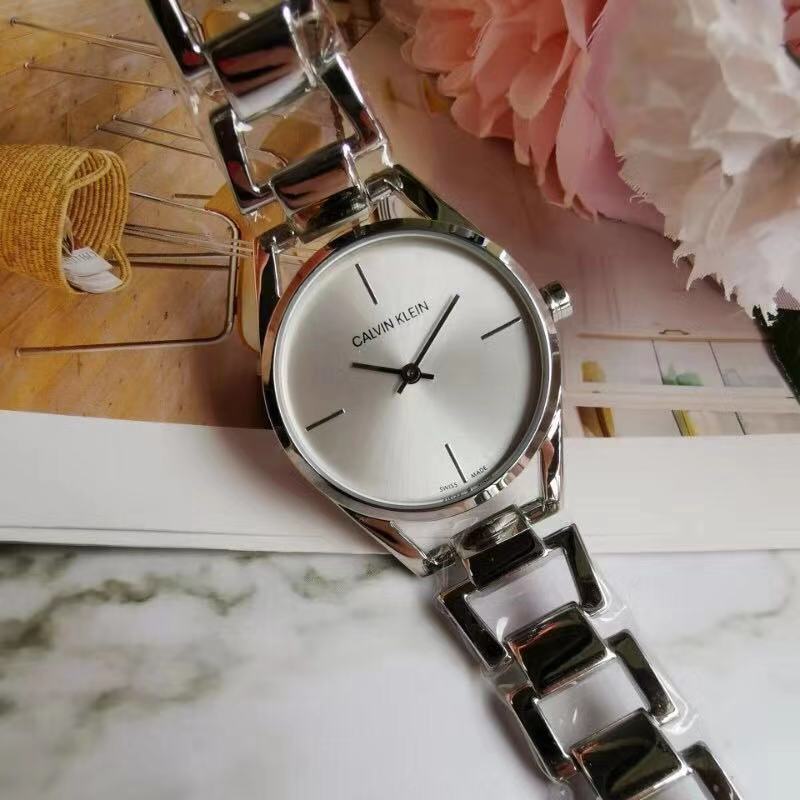 Calvin Klein Silver Ladies Watch - Calvin Klein Silver Dial Stainless - Image 7